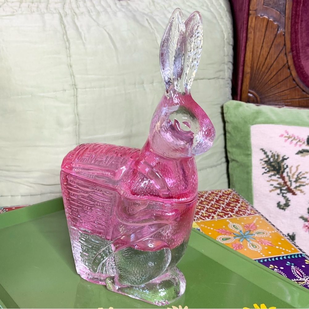 Zabkowice Glass Bunny Dish